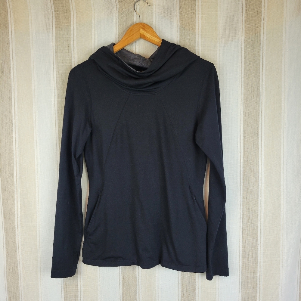 Asics Motion Dry Pullover Hoodie Black Size Medium